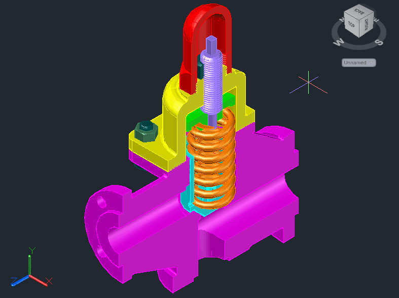 3D модель Клапан перепускной 3D