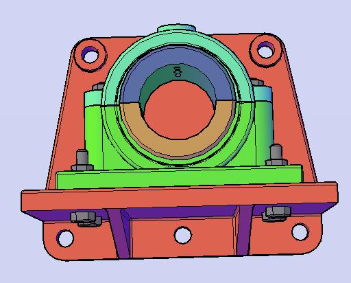 3D модель Опора подшипника 3D