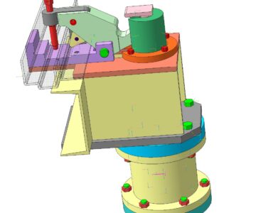 3D модель Прижим стенда для сварки стены кабины машиниста