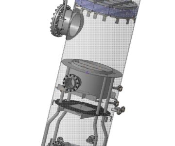 3D модель Газосепаратор сетчатый ГС-2-1,6-1200-2  3d модель