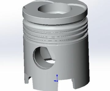 3D модель Поршень двигателя ЯМЗ