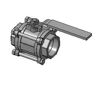 3D модель Кран шаровый TYKO Ду50