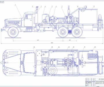 Чертеж Насосный цементировочный агрегат ЦА 320