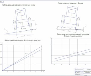 Чертеж Улучшение тягово-сцепных свойств трактора класса 14 КН при работе на поперечных склонах