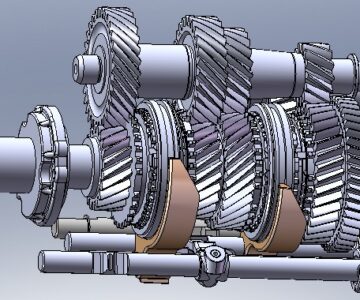 3D модель Коробка передач BMW-3 4 ступенчатая