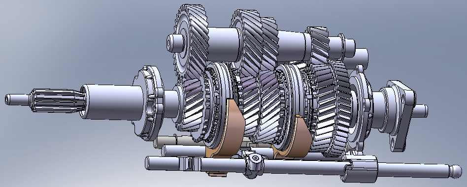 3D модель Коробка передач BMW-3 4 ступенчатая