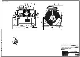 Чертеж Асинхронный двигатель ротор короткозамкнутый