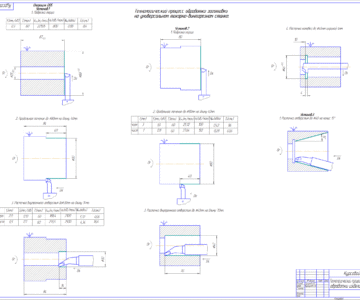 Чертеж Технологический процесс изготовления детали "втулка"