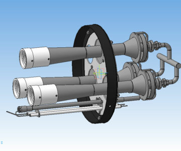 3D модель Блок горелок ИУ-65