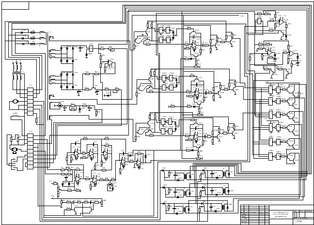 Чертеж Проектирование автоматизированного электропривода фрезерного станка 67К25ПФ2-0