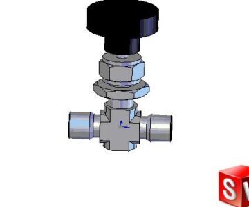 3D модель Вентиль игольчатый SS-1VM4 (Swagelok)