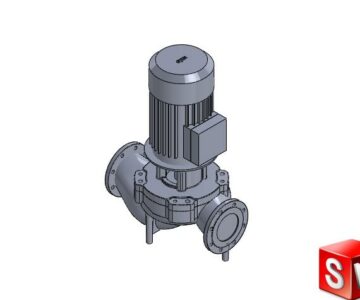 3D модель Циркуляционный насос Wilo IL125/210-5,5/4