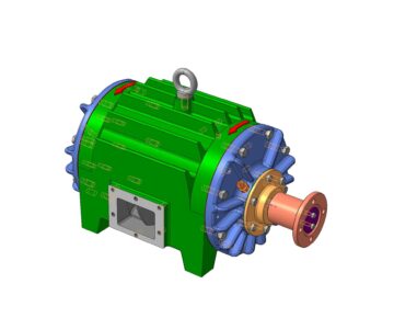 3D модель Многопластинчатый вращательный вакуумный насос 3D