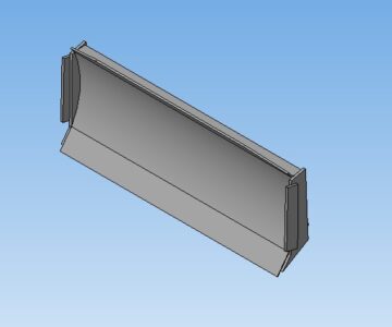 3D модель ЗD Модель отвала бульдозерного неповоротного