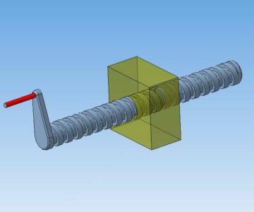 3D модель Винтовой механизм