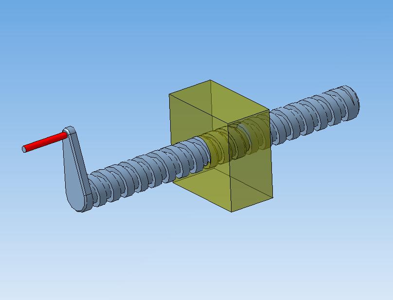 3D модель Винтовой механизм