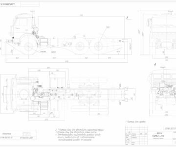 Чертеж Шасси КАМАЗ-43118 евро 4