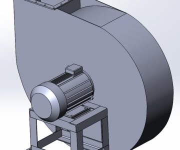 3D модель Дымосос ДН-9 модель габаритная