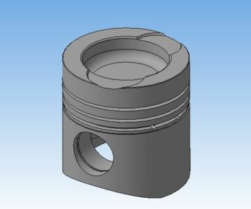 3D модель Поршень газового двигателя КАМАЗ 820.60-260