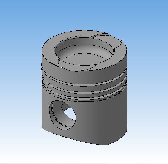 3D модель Поршень газового двигателя КАМАЗ 820.60-260