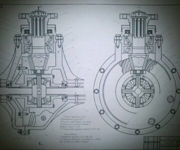 Чертеж Главная передача и дифференциал автомобиля ЗИЛ-157КДВ