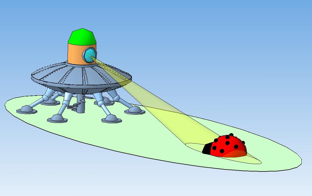 3D модель Летающая тарелка