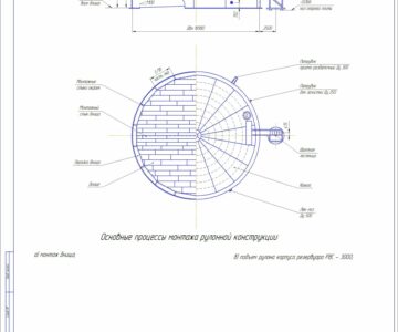 Чертеж Резервуар РВС-3000