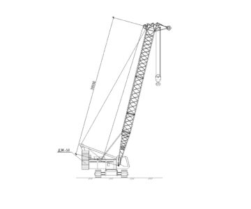 Чертеж Кран ДЭК-50