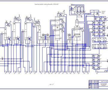 Чертеж Технологическая схема установки ЭЛОУ-АВТ