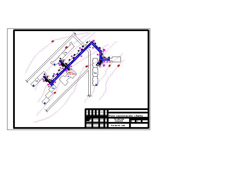 Чертеж Теплоснабжение микрорайона в г.Ижевск
