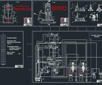 Чертеж Проектирование пневмогидравлической системы второй ступени ракеты - носителя тяжелого класса на криогенных компонентах ракетного топлива и разработка процесса пневмоиспытаний ступени в условиях космодрома.
