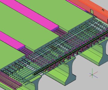 3D модель Участок монолитный под деформационный шов