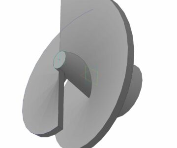 3D модель Выпорная лопасть вакуумного пресса