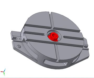 3D модель Круглый стол станка