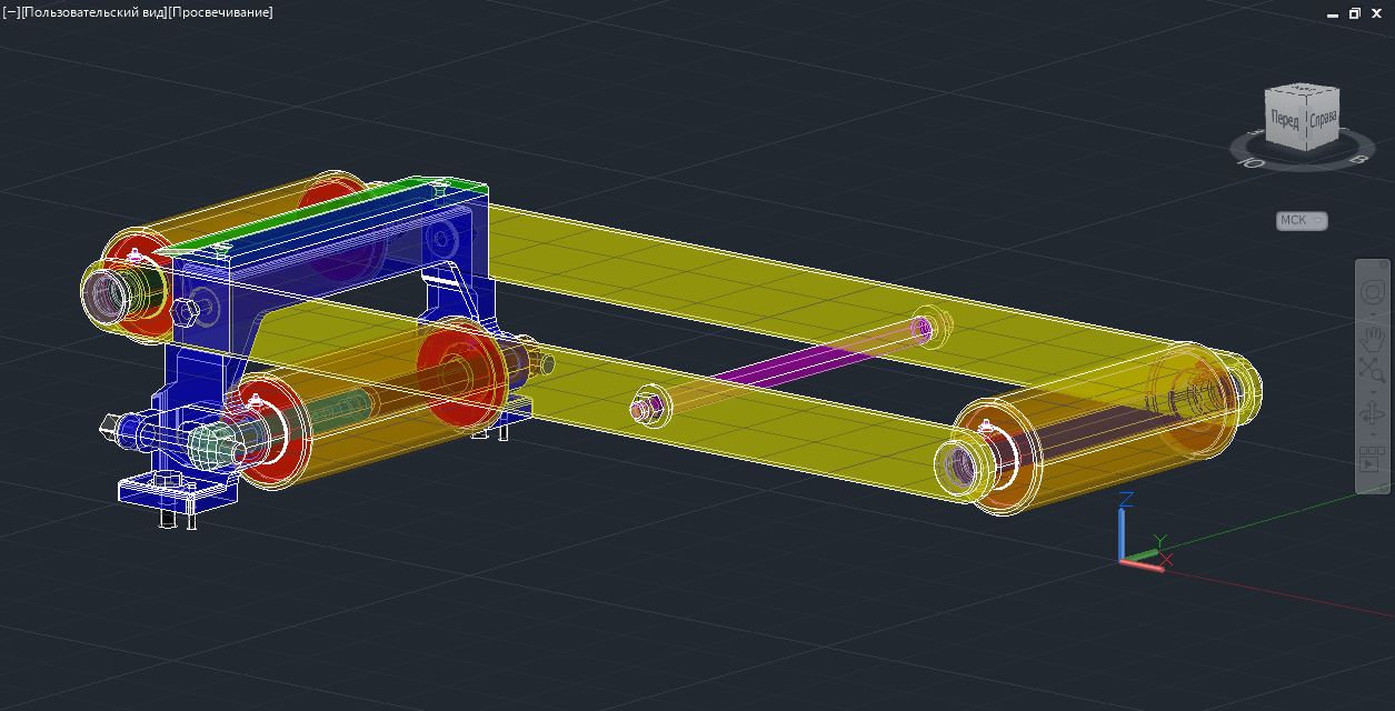 3D модель Натяжная станция транспортера 01.016