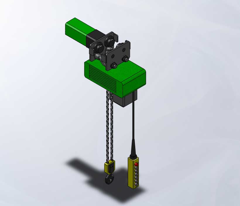 3D модель Цепная электрическая таль грузоподъемность 1 тн STAHL CraneSystems