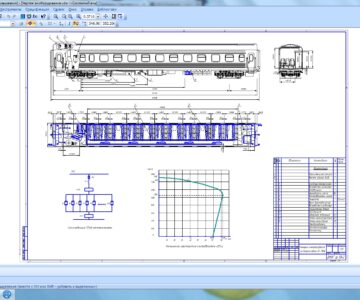 Чертеж Электрооборудование вагона модели 61-799Б