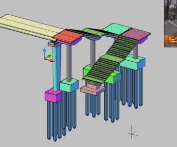 3D модель Пешеходный мост 3D