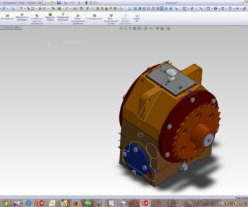 3D модель Редуктор червячный 3D SolidWorks