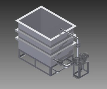 3D модель Ванна обезжиривания из полипропилена