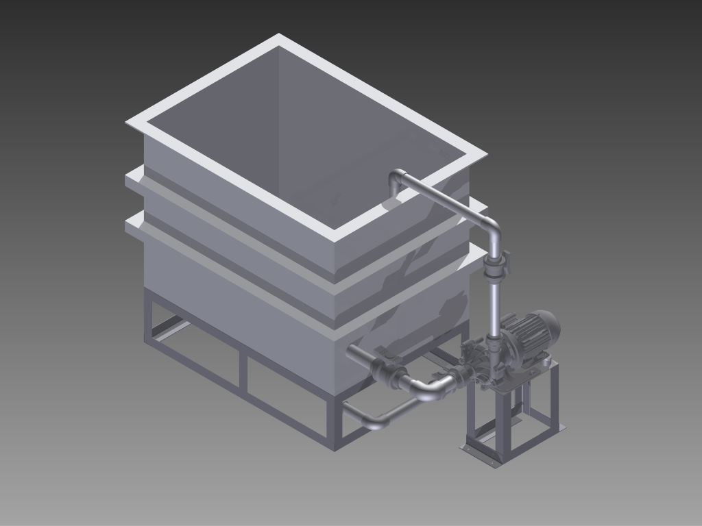 3D модель Ванна обезжиривания из полипропилена