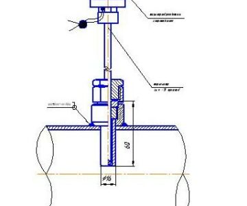 Чертеж Термопреобразователь сопротивления