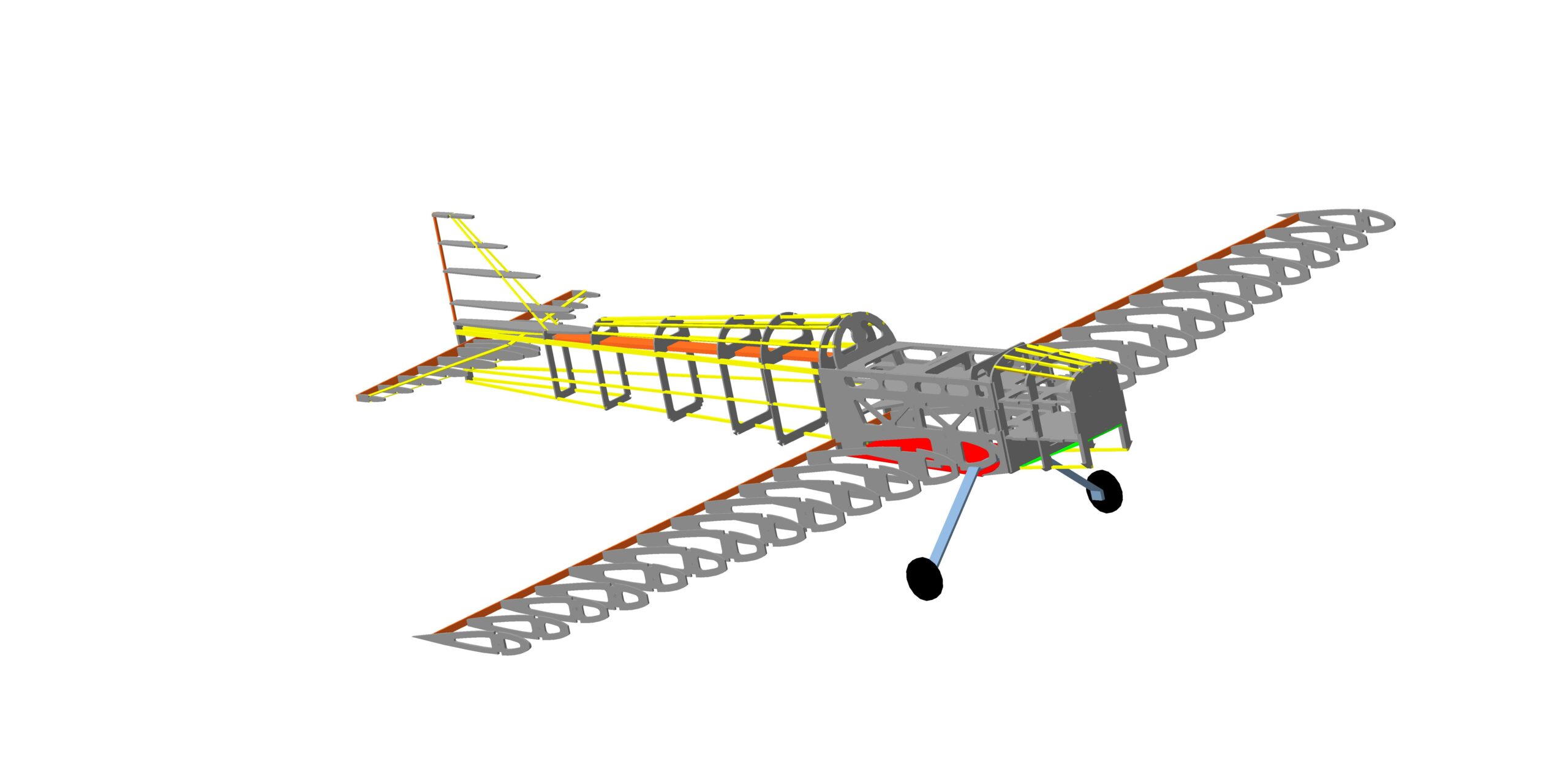 3D модель Пилотажка F3A