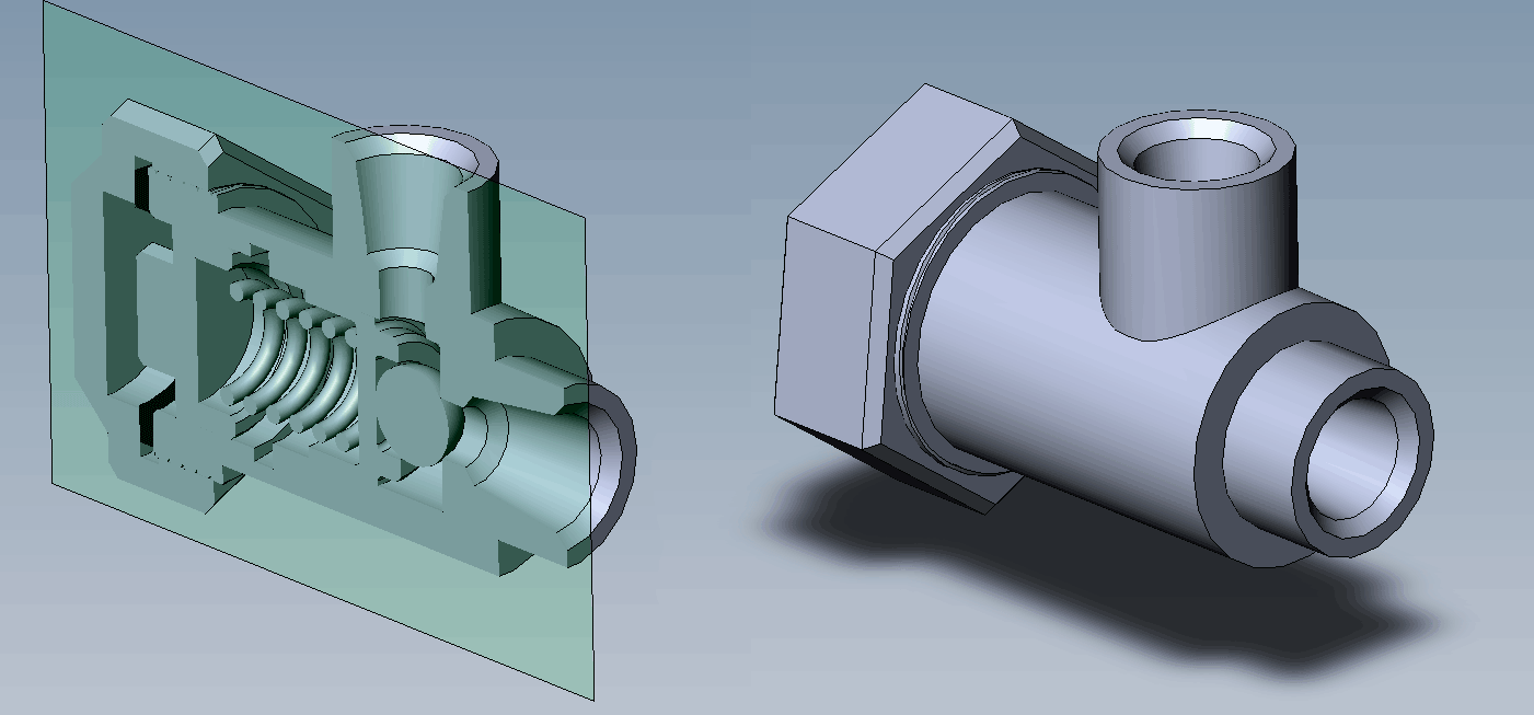 3D модель Клапан переливной 3D модель