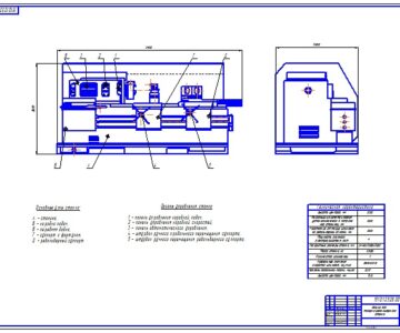 Чертеж Проектирование токарно-револьверного станка