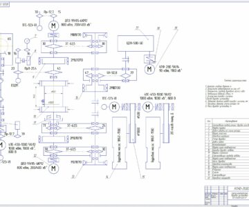 Чертеж Циркуляционная система буровой установки БУ6500/400ЭР