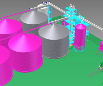3D модель Элеваторный комплекс