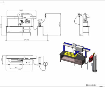 3D модель Установка для TIG-сварки на базе УПС-501 с источником Fronius MagicWave 2200