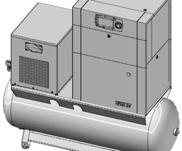 3D модель Винтовой компрессор Gardner Denver ESM 15-22 TK