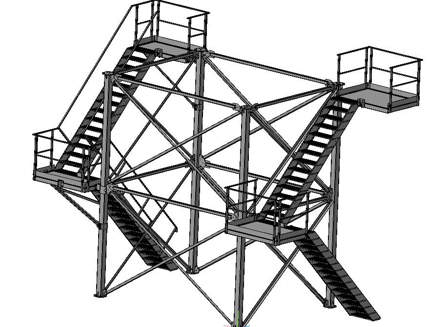 3D модель Лестница для норийных вышек